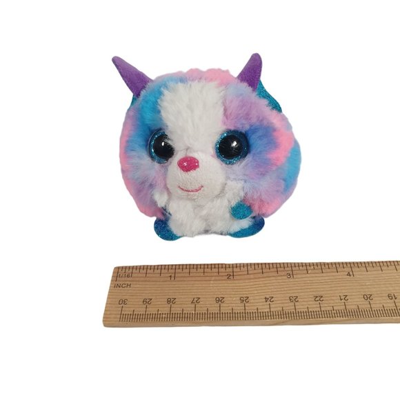 TY Puffies Cleo The Husky Plush Mini Toy TyPuff 2021 Carnival Crane Machine 3" - Picture 3 of 7